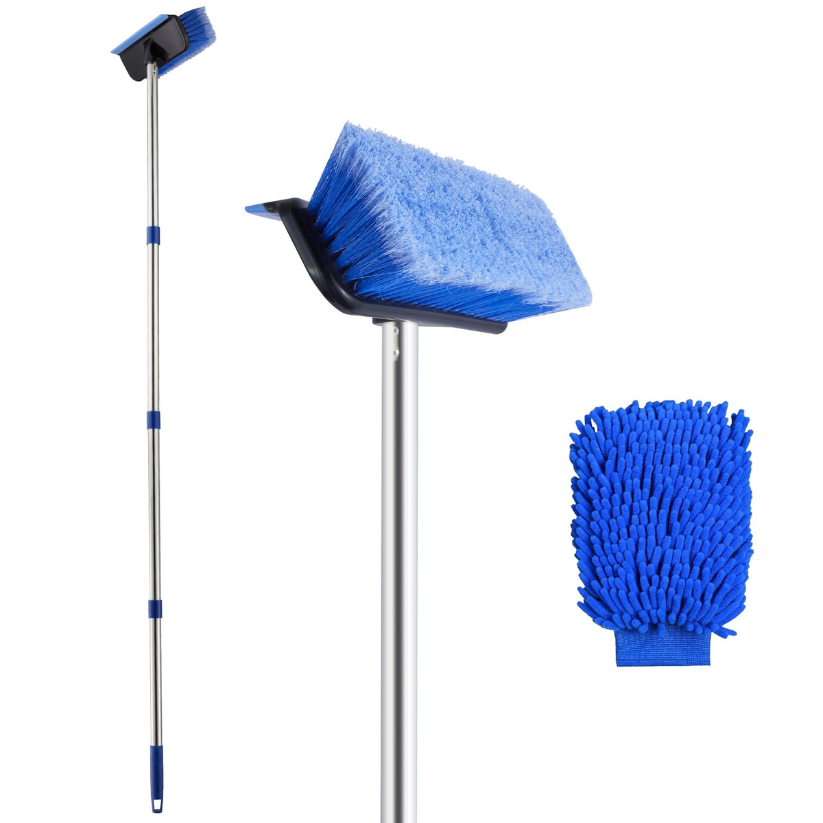 PIMEKOY 60-inch car wash brush with long handle for effortless exterior cleaning.