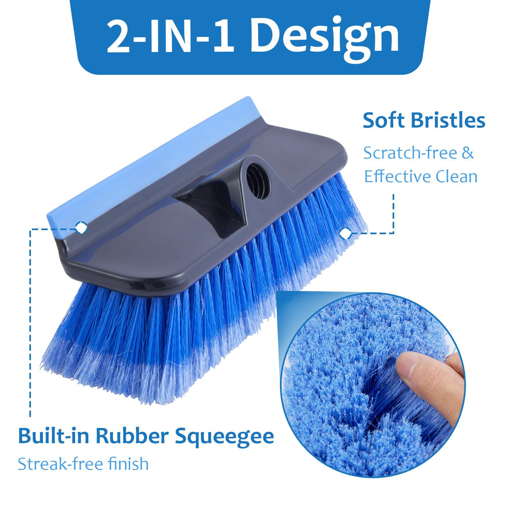 PIMEKOY soft-bristle car brush provides scratch-free cleaning on all surfaces.
