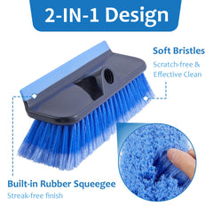 PIMEKOY soft-bristle car brush provides scratch-free cleaning on all surfaces.