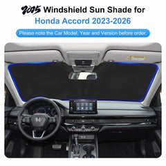 PinBaoLaLa windshield shade folded in the pouch for easy daily storage.