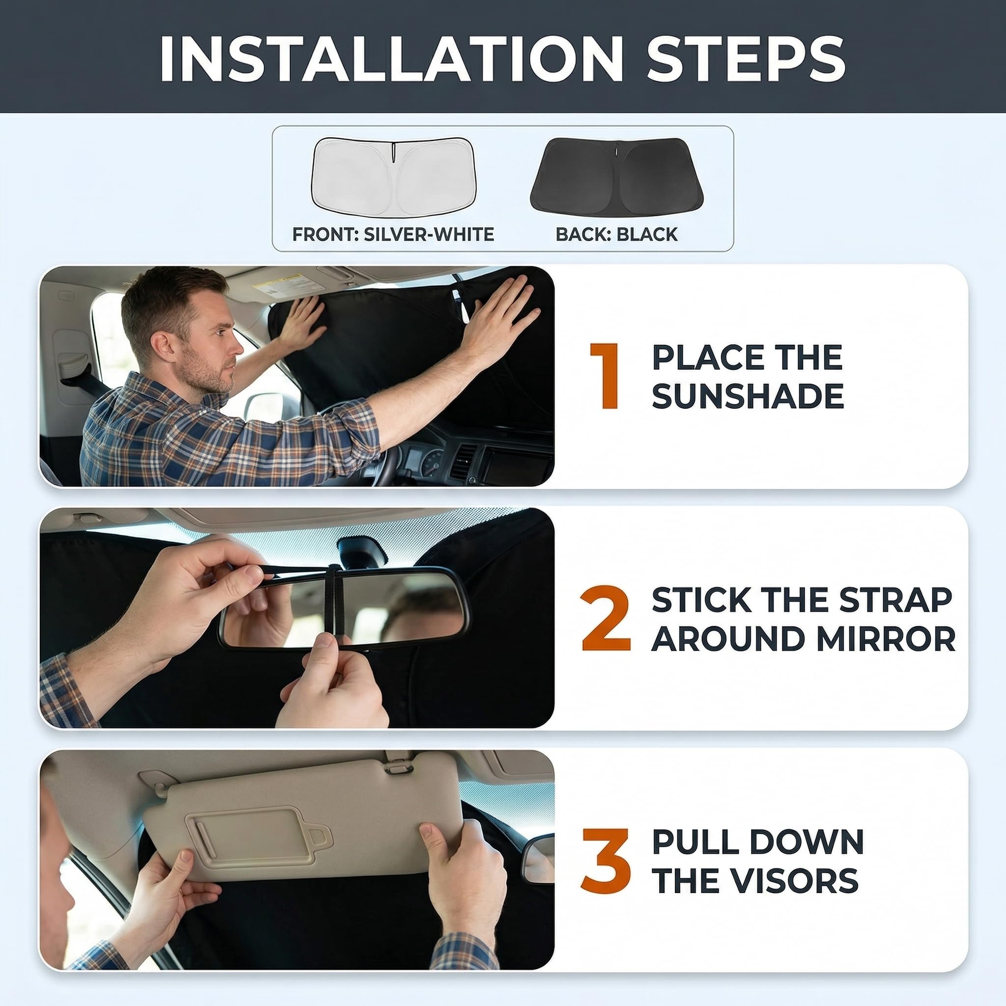 PinBaoLaLa Accord shade protects the dash and upholstery from sun damage.