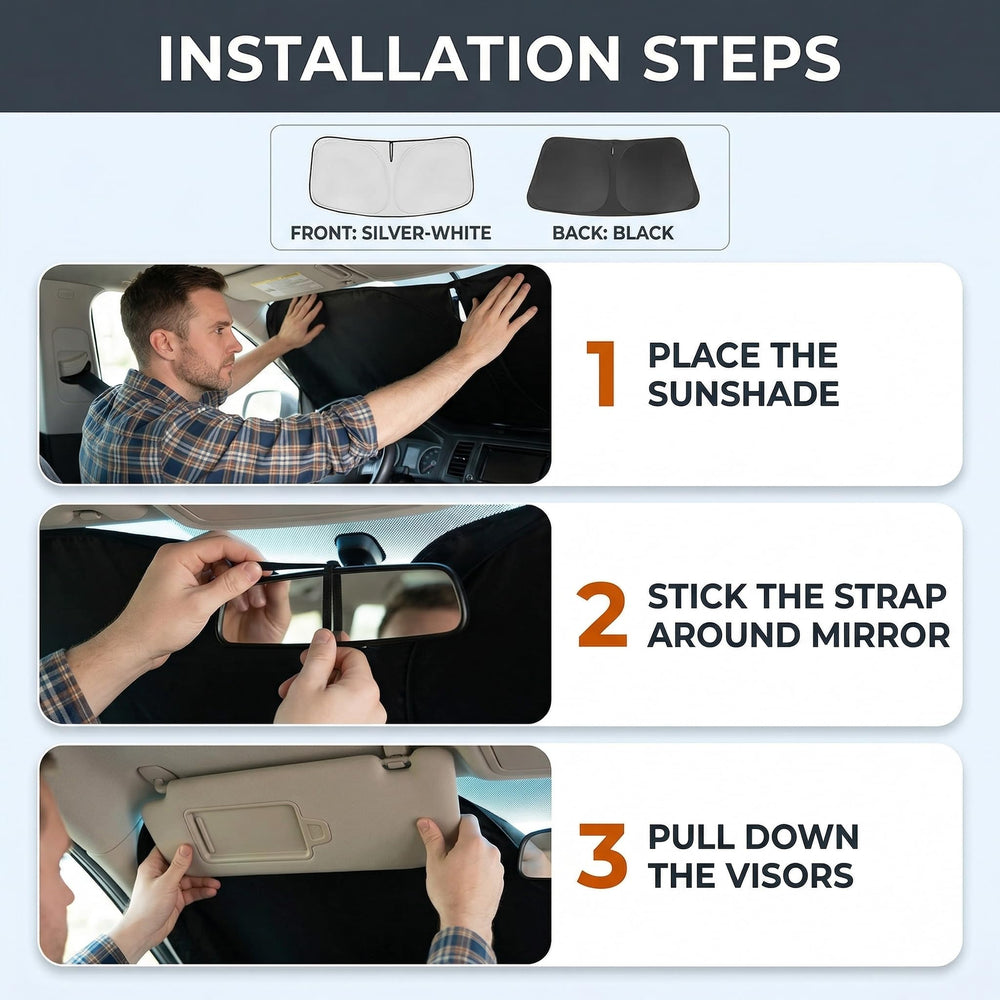 PinBaoLaLa Accord shade protects the dash and upholstery from sun damage.