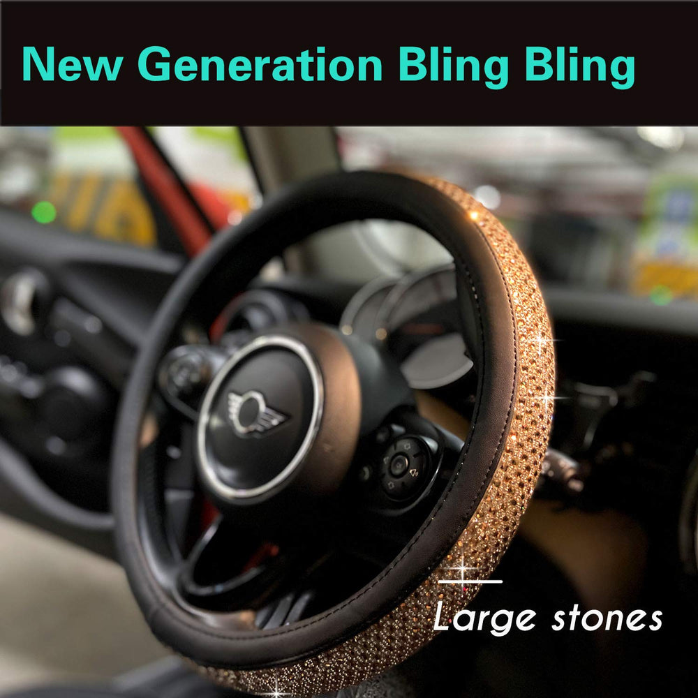 Pinctrot large rhinestones add a premium diamond look while improving wheel aesthetics