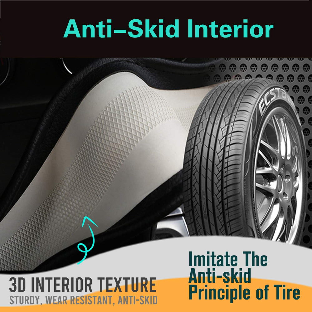 PINCTROT steering wheel cover resists heat and cold for year‑round comfort.