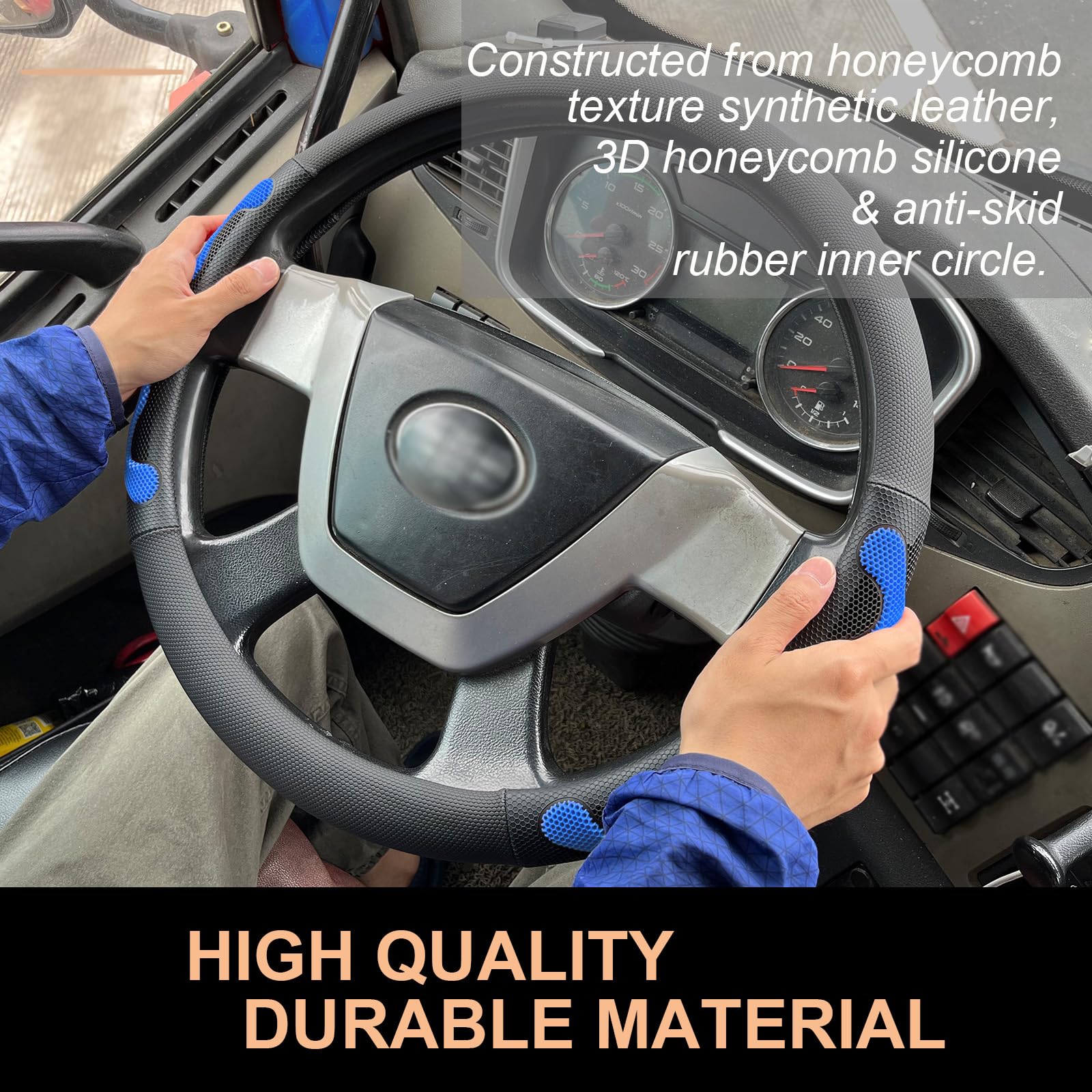 Durable inner core with rubber and honeycomb silicone for reliable grip.