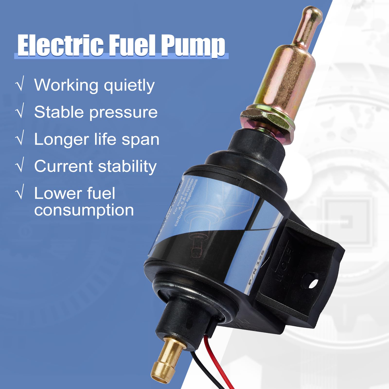 Pindex 12s carburetor-friendly universal fit covers most engines.