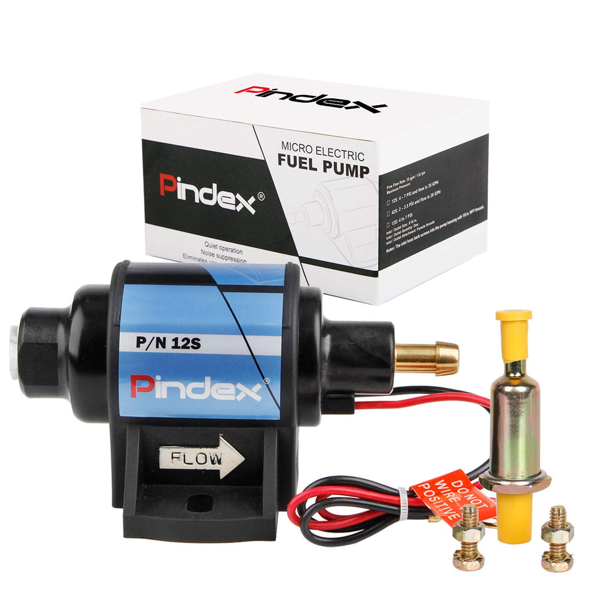 Pindex 12s fuel pump body for universal carburetor use.
