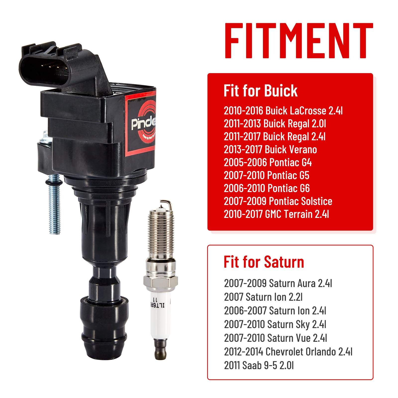 Coil-pack kit packaging shows ready-to-install components