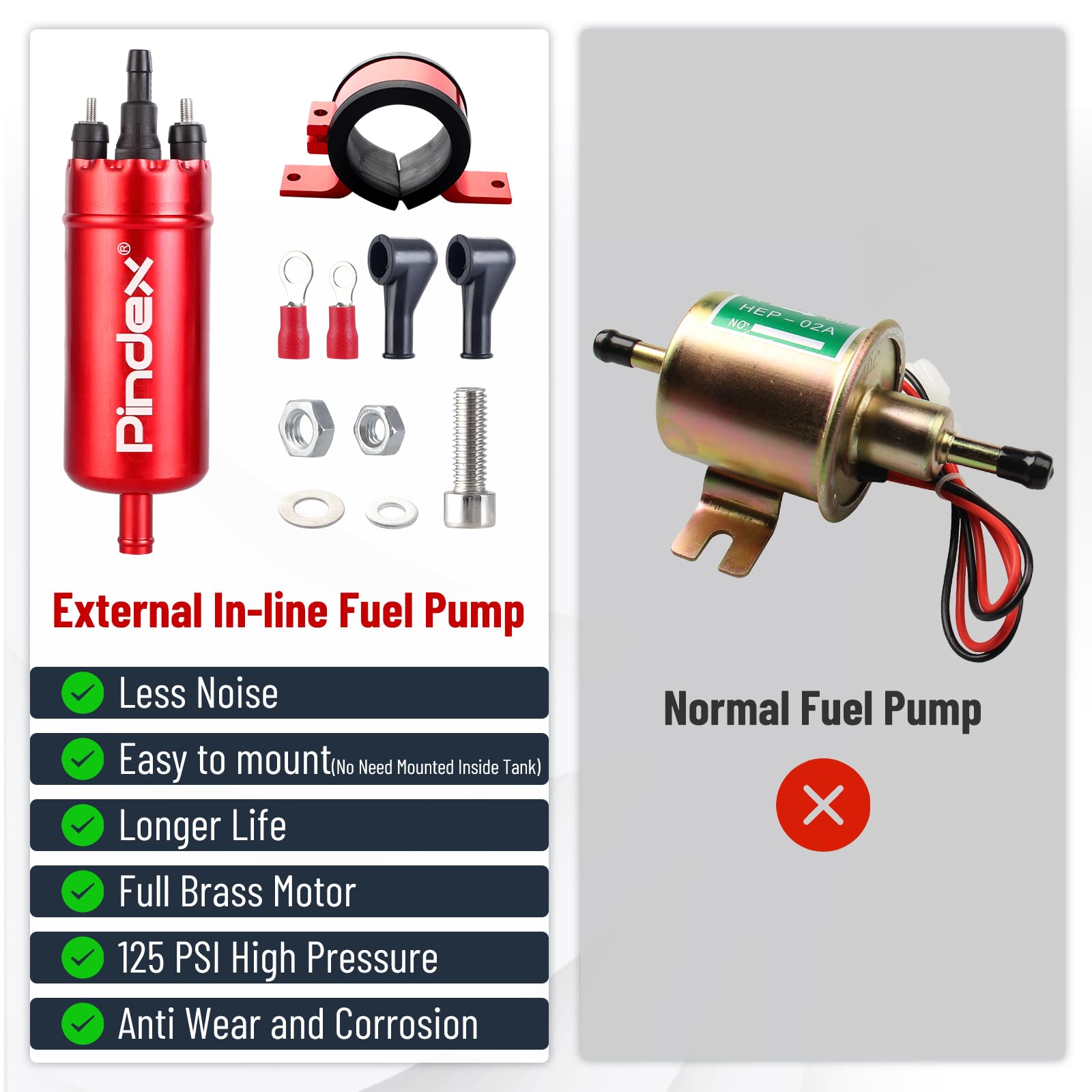 Pindex red metal-shell close-up highlights durable construction