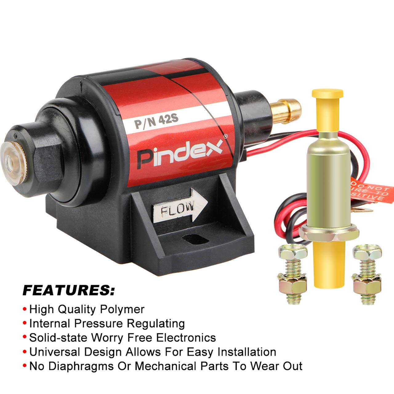 Pindex Universal 12V pump installed in a vehicle demonstrates fuel transfer in action.