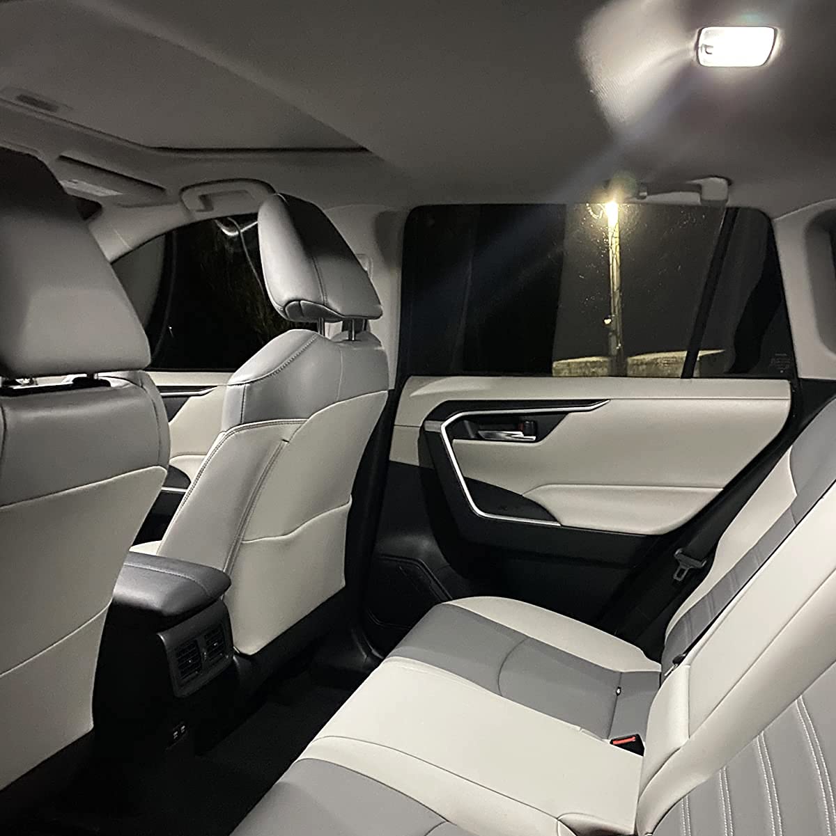Pinihed Suburban glove box lights help locate items quickly in low light.