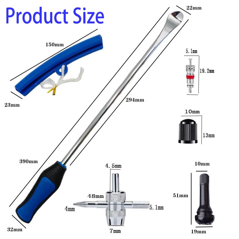 PINKJOY valve cores included for reliable air sealing.