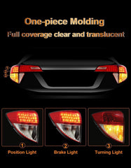 Pinkomoto tail light assembly left HR-V close-up lens with red lens