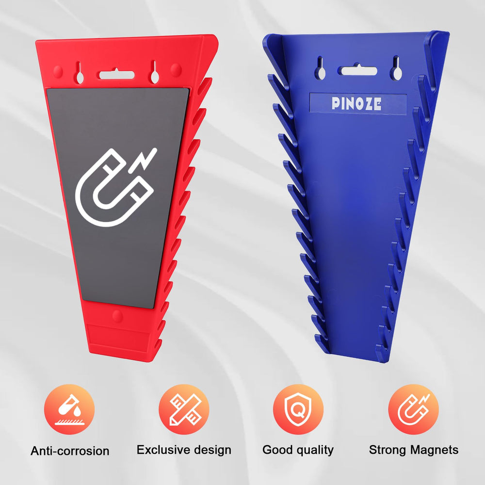 Anti-scratch magnets protect tool surfaces during storage.