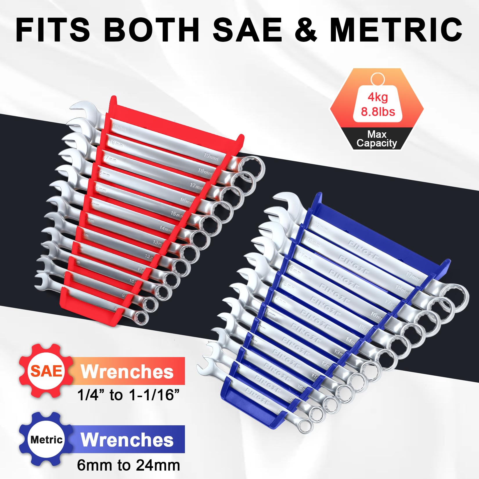 Back magnetic plate securely mounting to a metal surface with strong hold.
