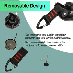 Pioleackflew camping suction cup system supports lightweight gear on trips.
