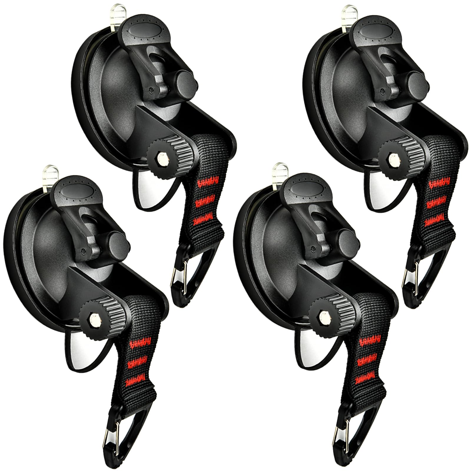Pioleackflew heavy-duty suction cup hooks ensure secure adhesion on smooth surfaces.