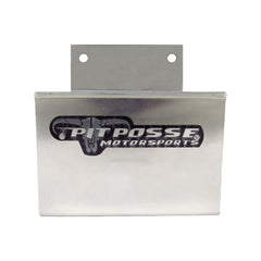 Pit Posse 463 aluminum wall holder secures hoses neatly in a garage.