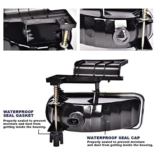 pit66 fog lights driver side for Chevy Suburban 1500/2500 2000-2006 improve weather visibility.