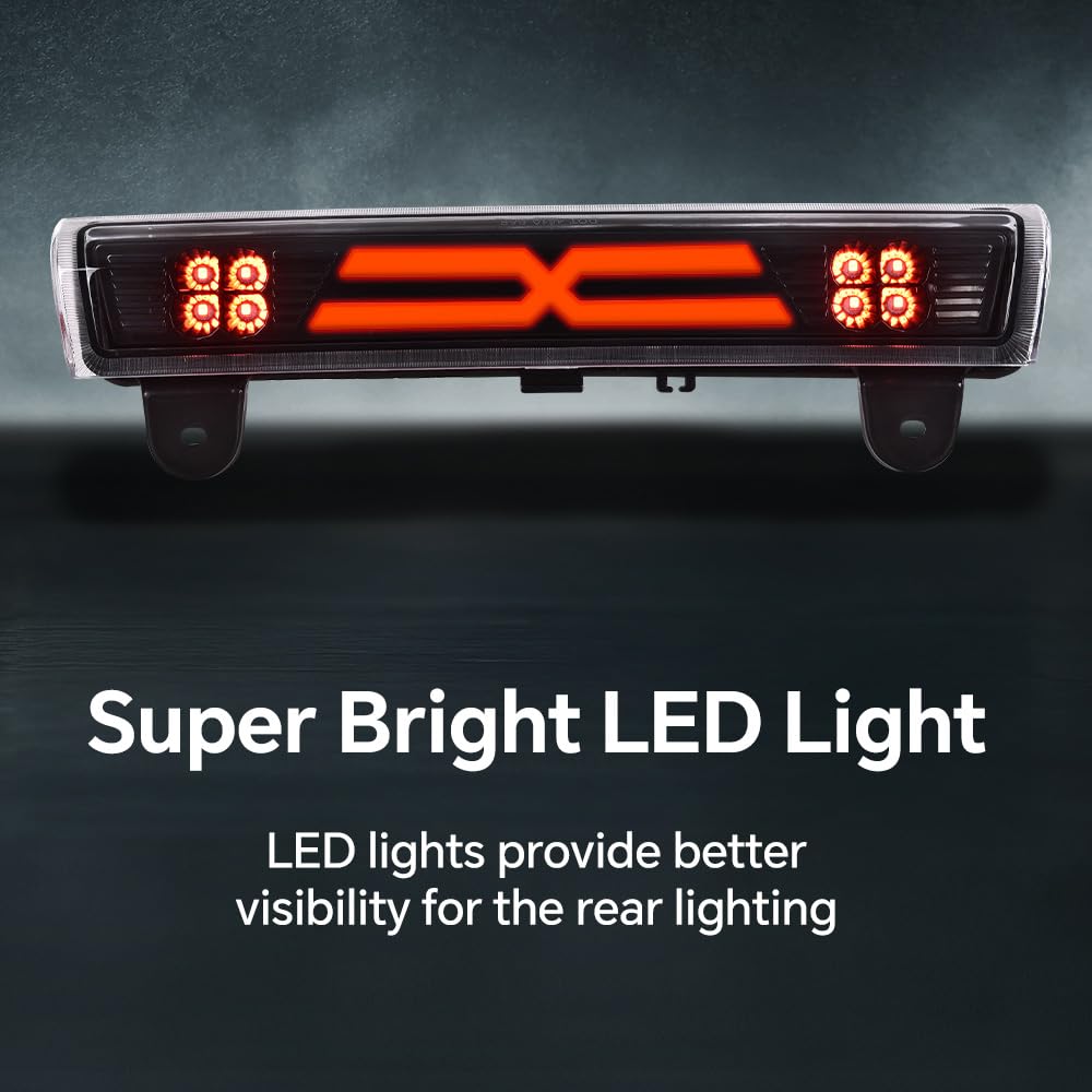 PIT66 brake light installed on rear view with clear lens and bold contrast