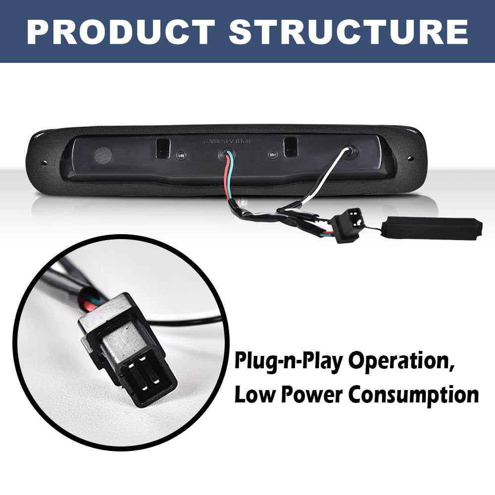 PIT66 LED third brake light features waterproof seal for reliable performance in rain.