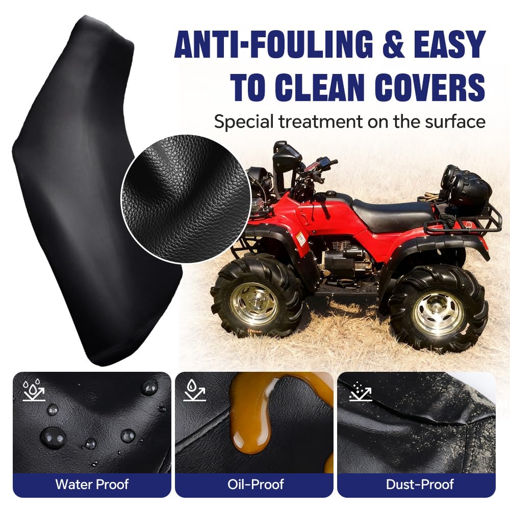 PIT66 durable-stitching seat cover resists wear on rugged trails.