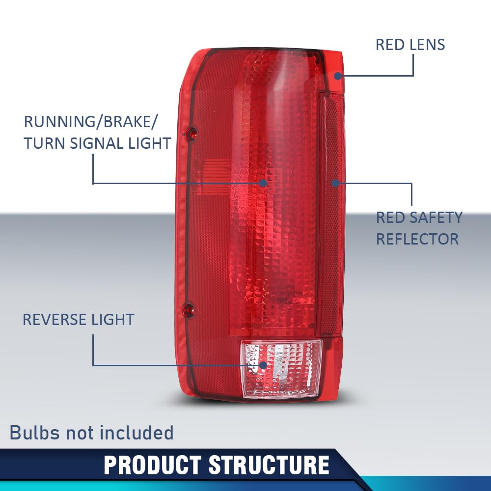 PIT66 tail lights for Ford F-150 Bronco right passenger, enhanced rear visibility at night.