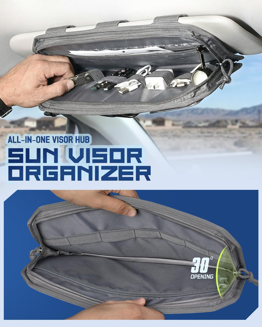Pitozer interior pocket elastic bands organize cards and tools efficiently.