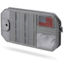 Pitozer MOLLE visor panel organization keeps documents and gear within reach.