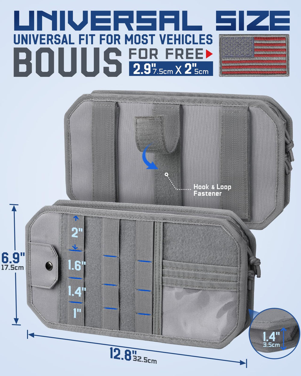 Pitozer zipper storage pouch keeps small items secure during commutes.