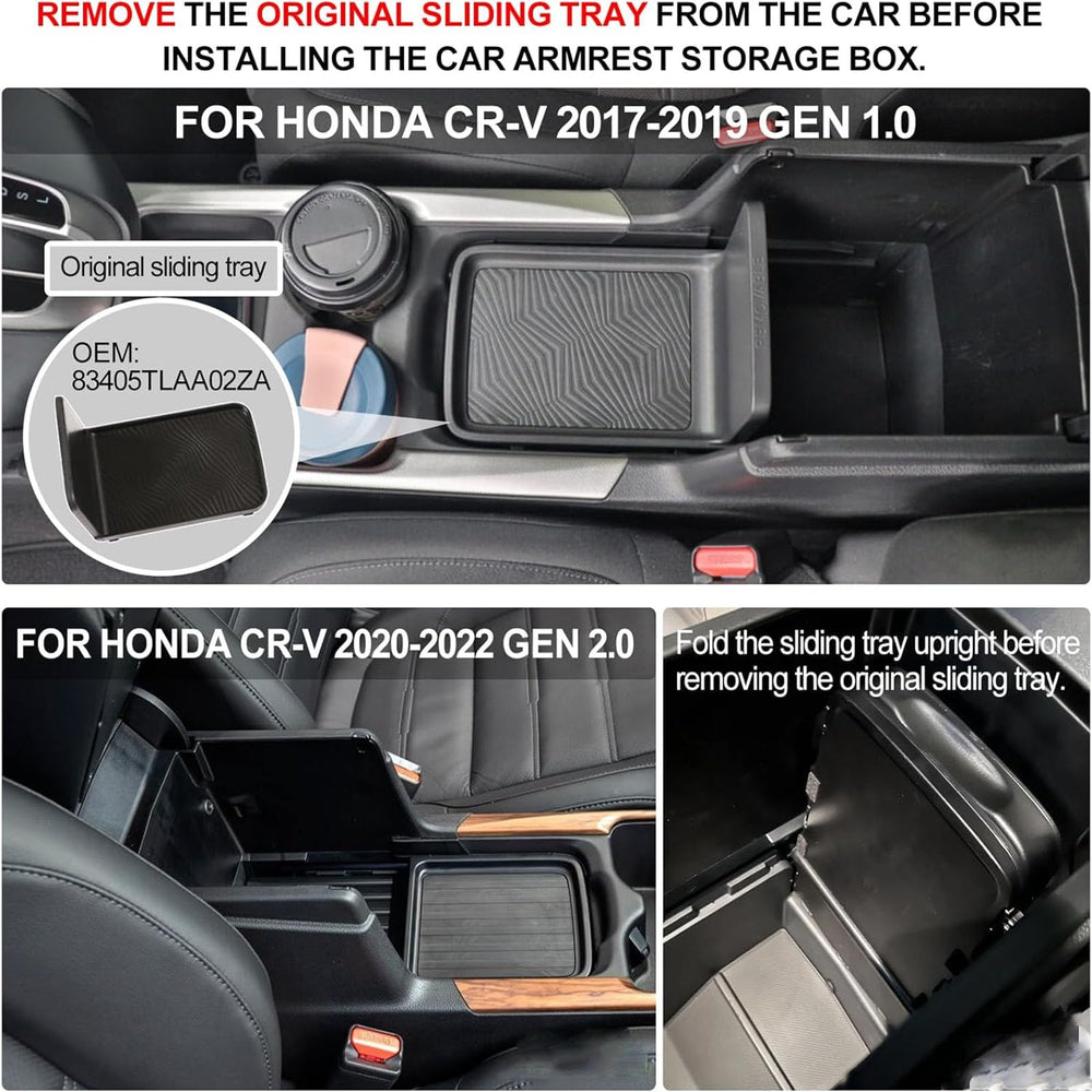 PIUGILH CR-V center pocket coverage adds extra storage.