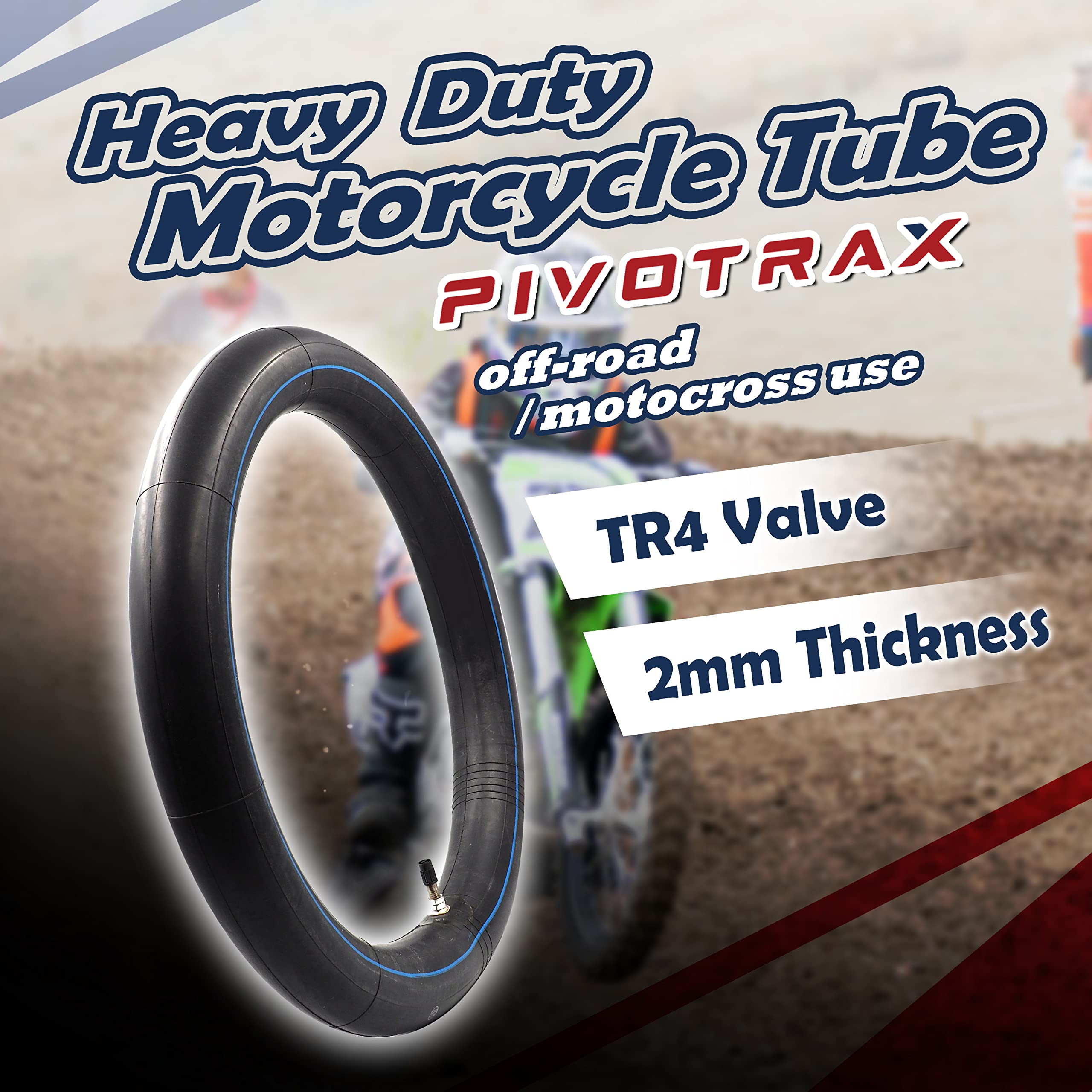 PIVOTRAX 2mm reinforced butyl rubber delivers durability and smoother ride