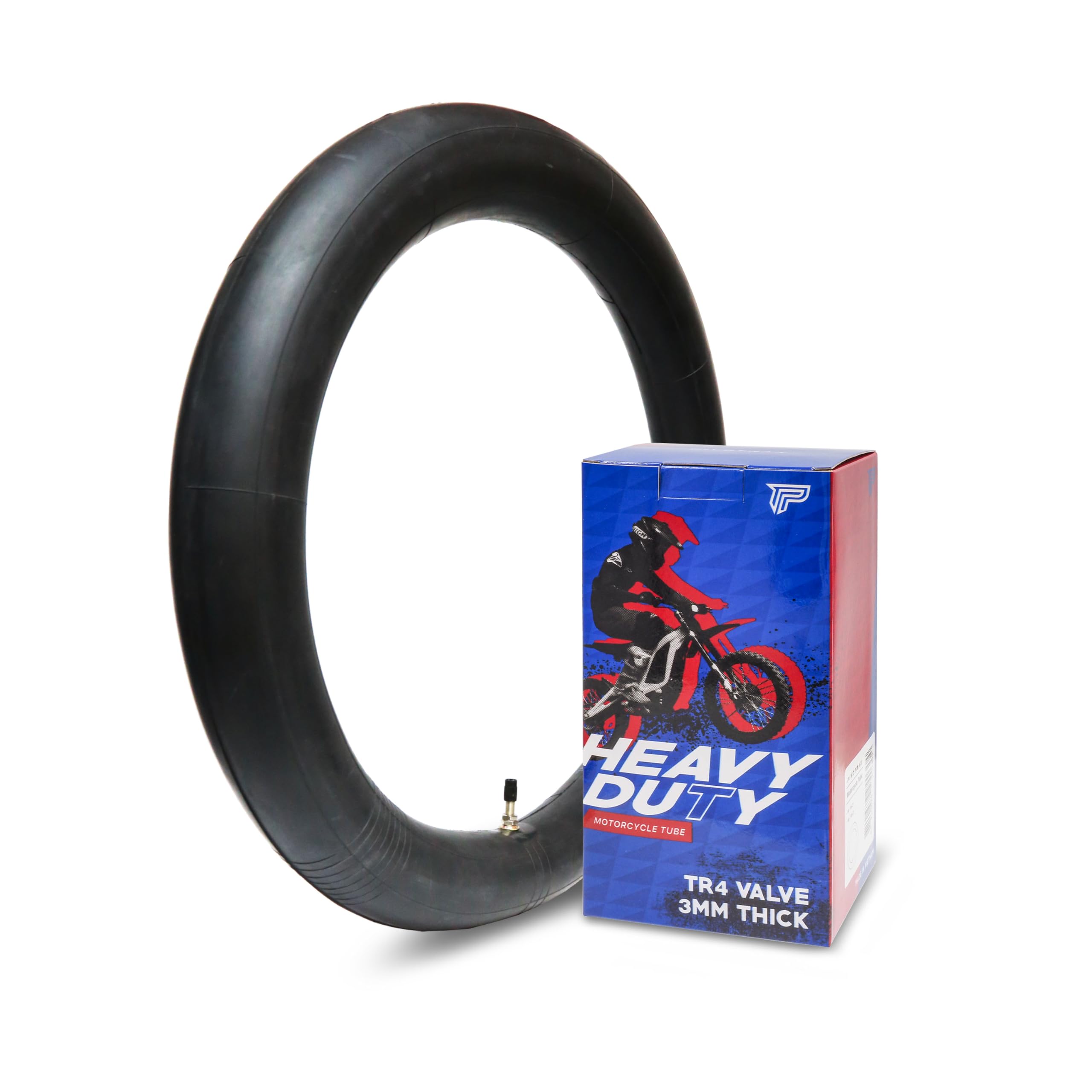Pivotrax 70/100-19 inner tube with TR4 valve ready for rugged off-road riding