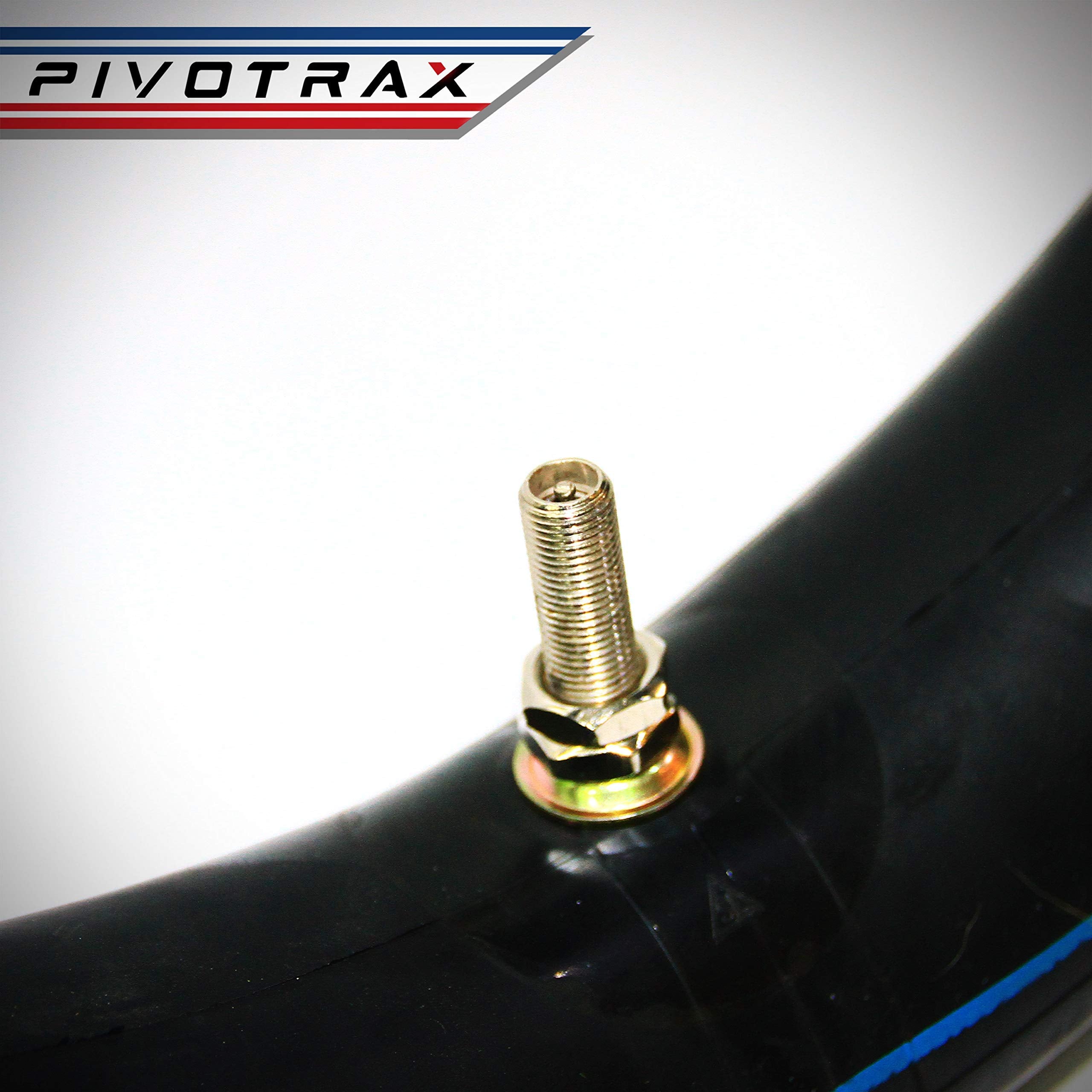 PIVOTRAX motocross-ready inner tube mounted on a pit bike setup