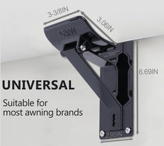 Piwerod aluminum alloy construction offers durable outdoor performance.