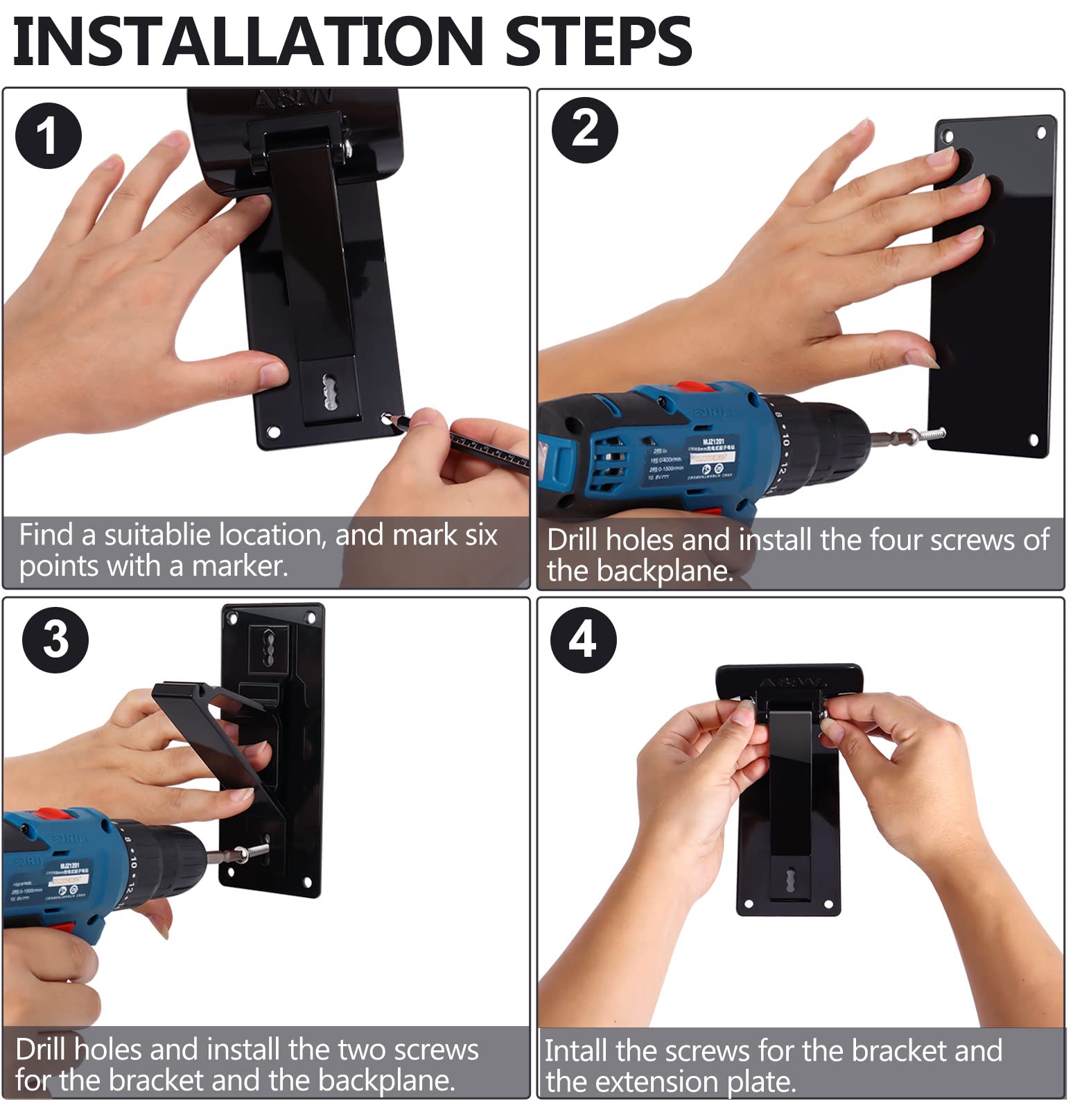 Piwerod universal compatibility bracket fits most RV awnings securely.