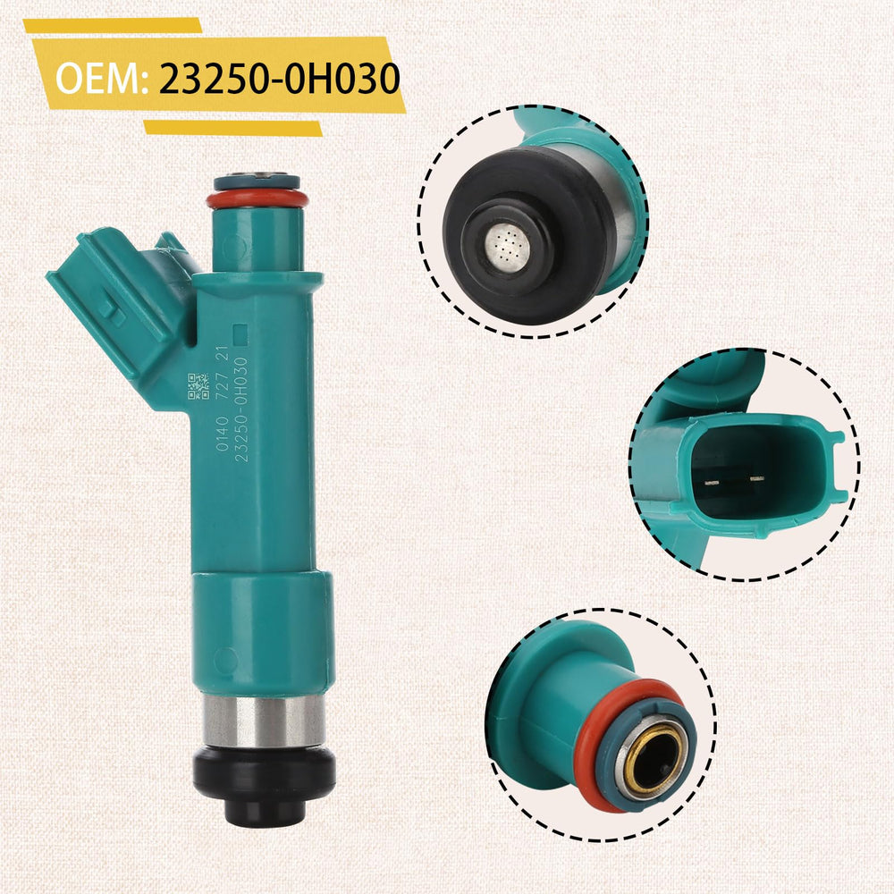 Pjvmvo fuel injector pack includes four units, ready for quick replacement.