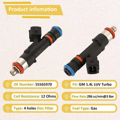 PJVMVO Buick Encore 1.4L injector with four-hole design for even spray