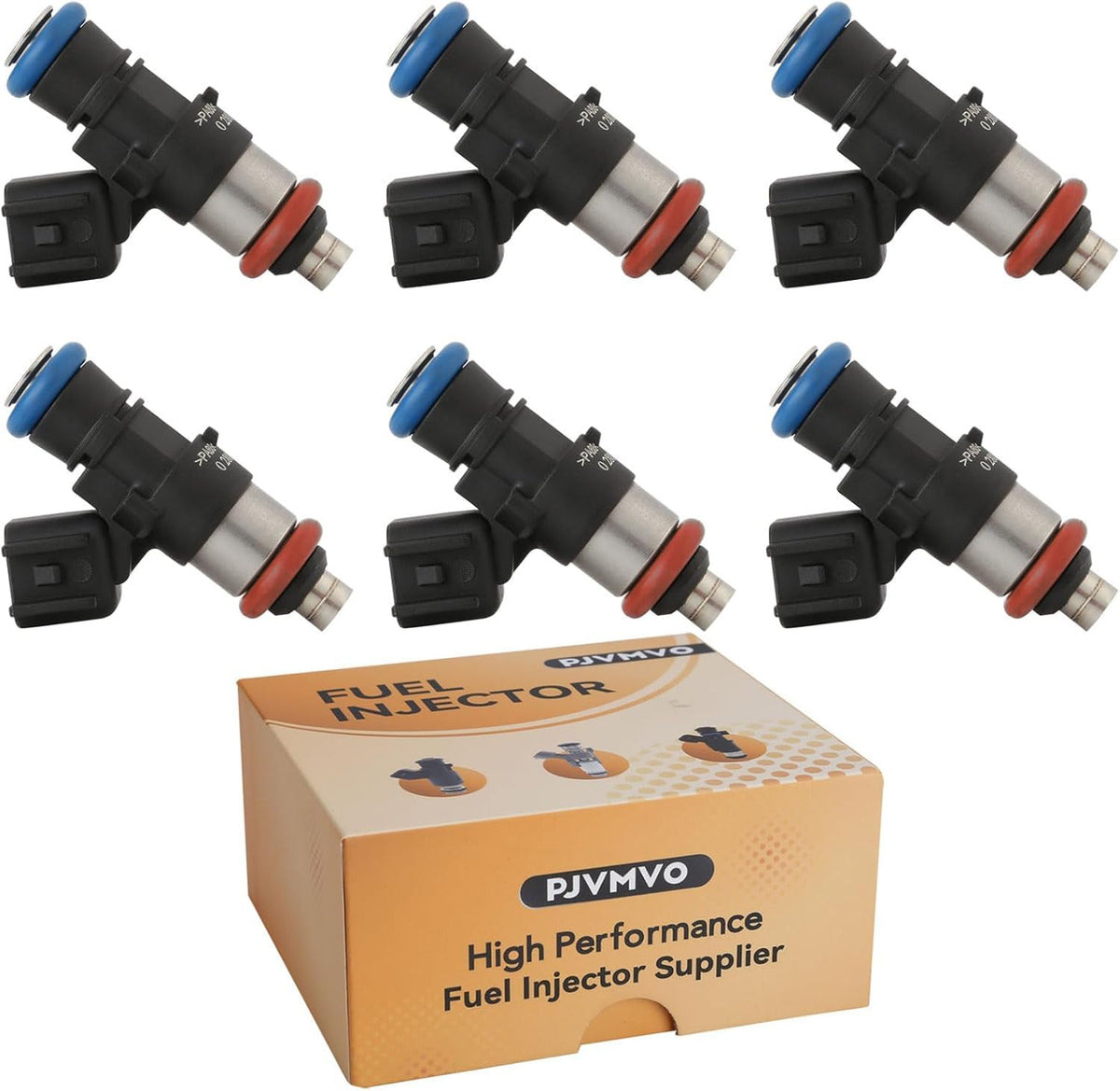 Pjvmvo OE fuel injectors six-pack for Ford showing potential steady fuel delivery
