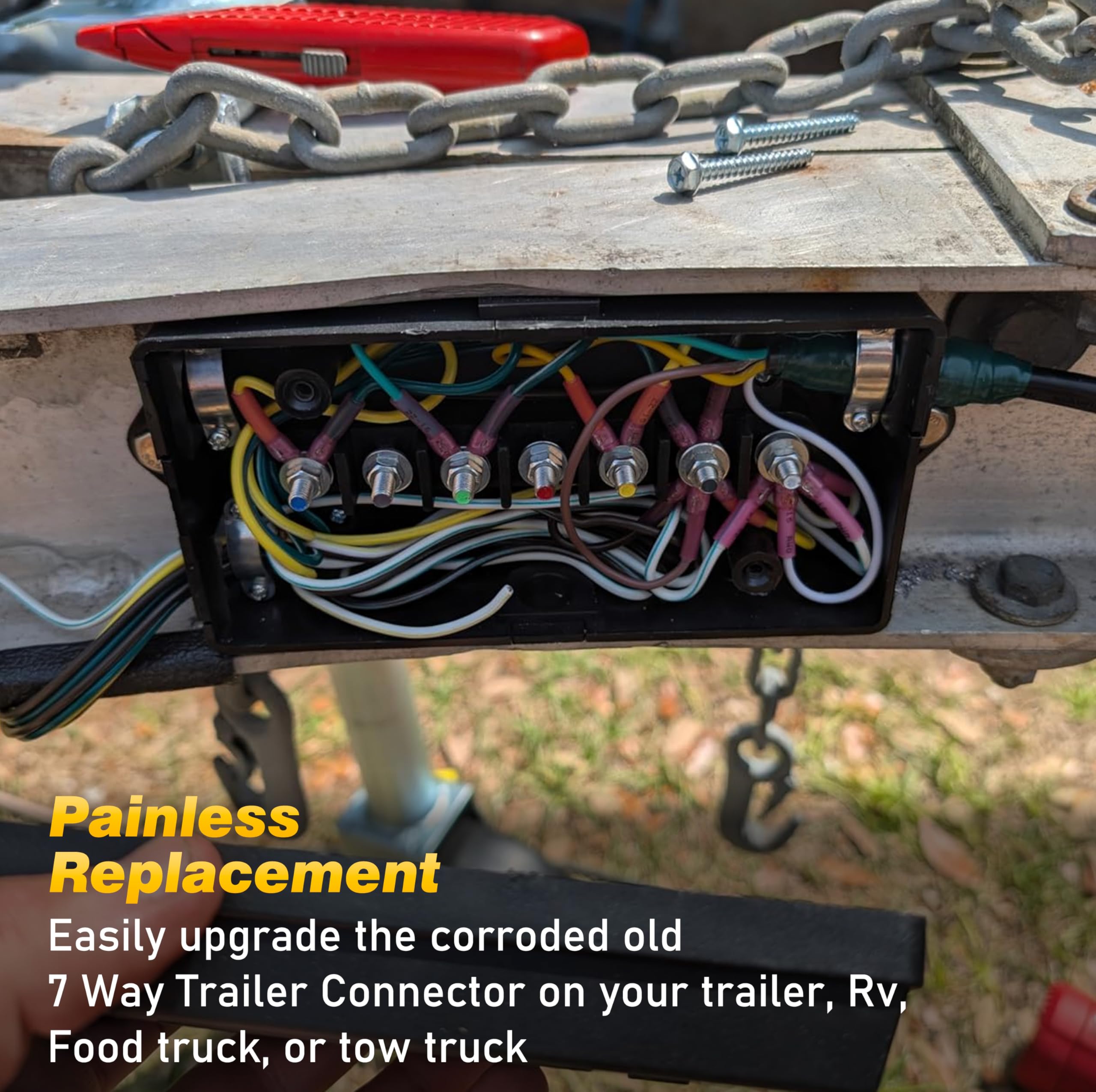 PKDOAX color-coded wiring diagram guide assists correct connections.