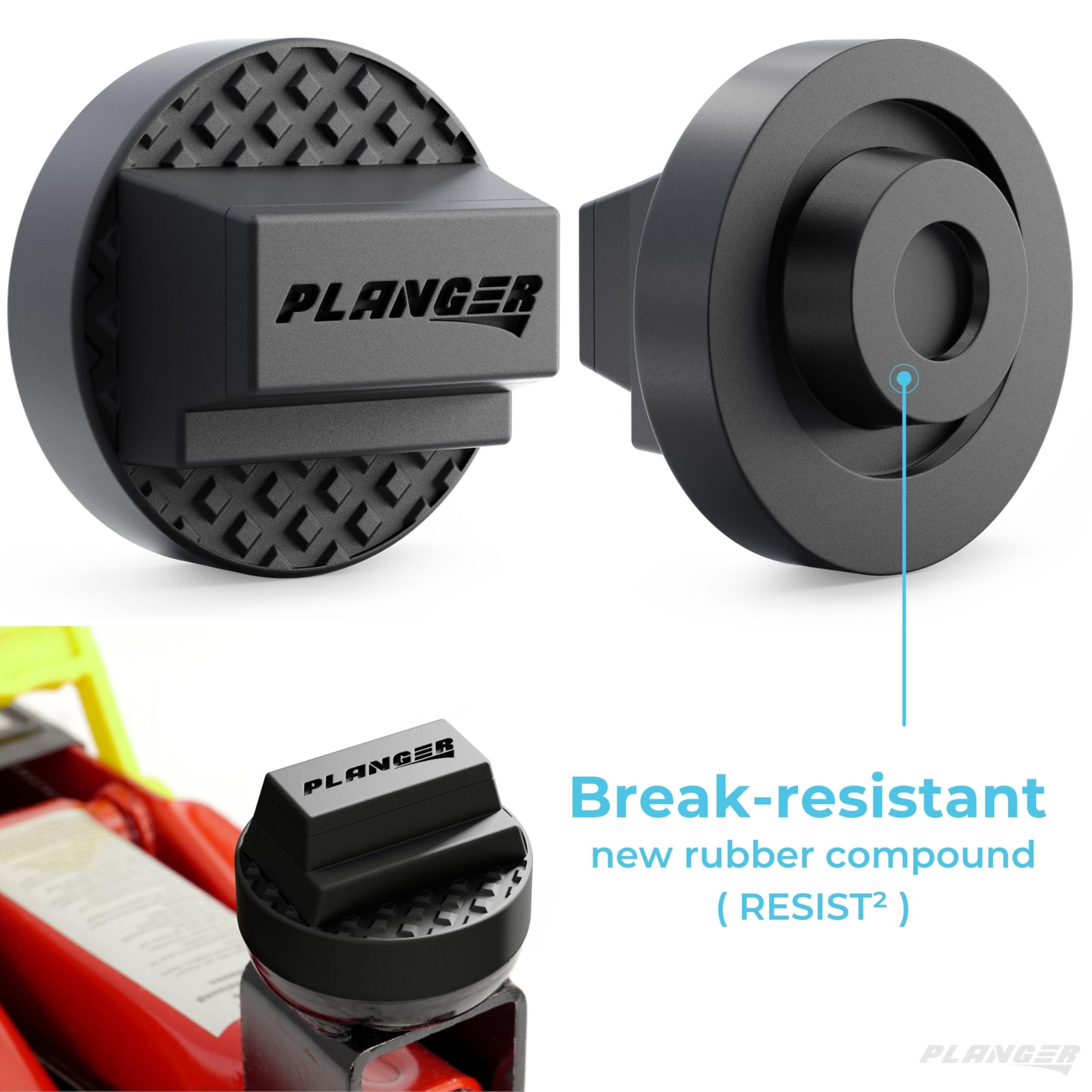 PLANGER Daimnd Pad demonstrates jack-plate protection against slipping during lifts