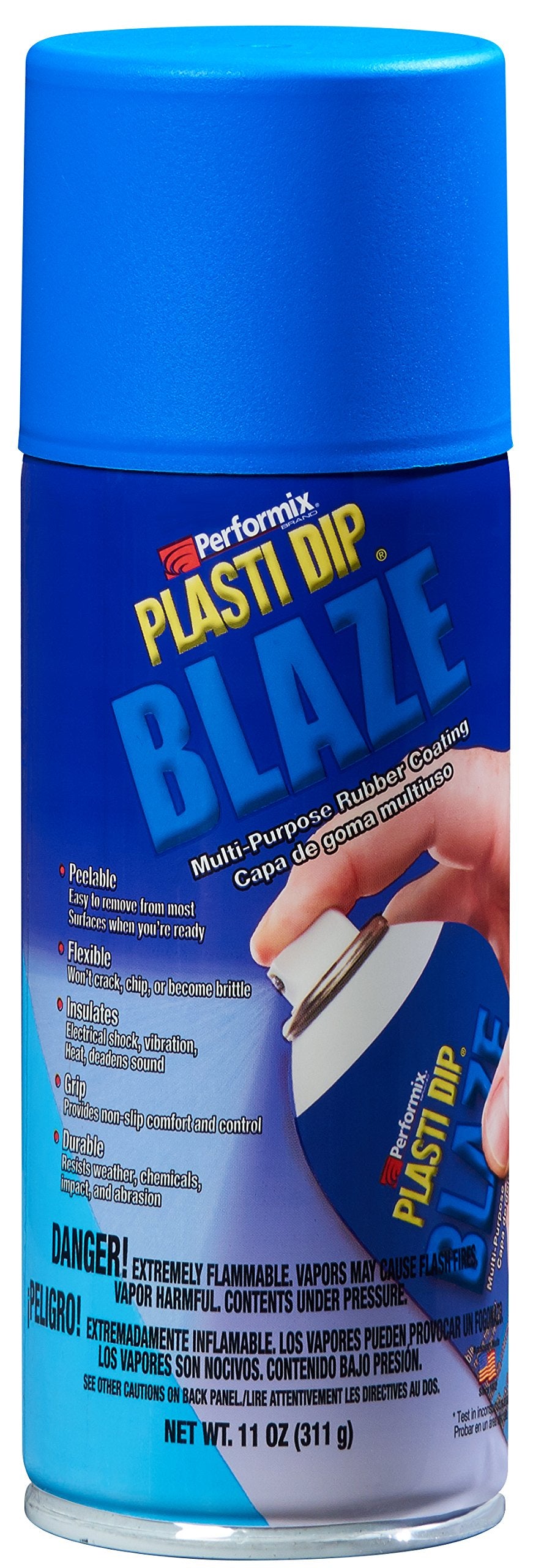 Plasti Dip Blaze Blue spray for high visibility neon color on DIY items
