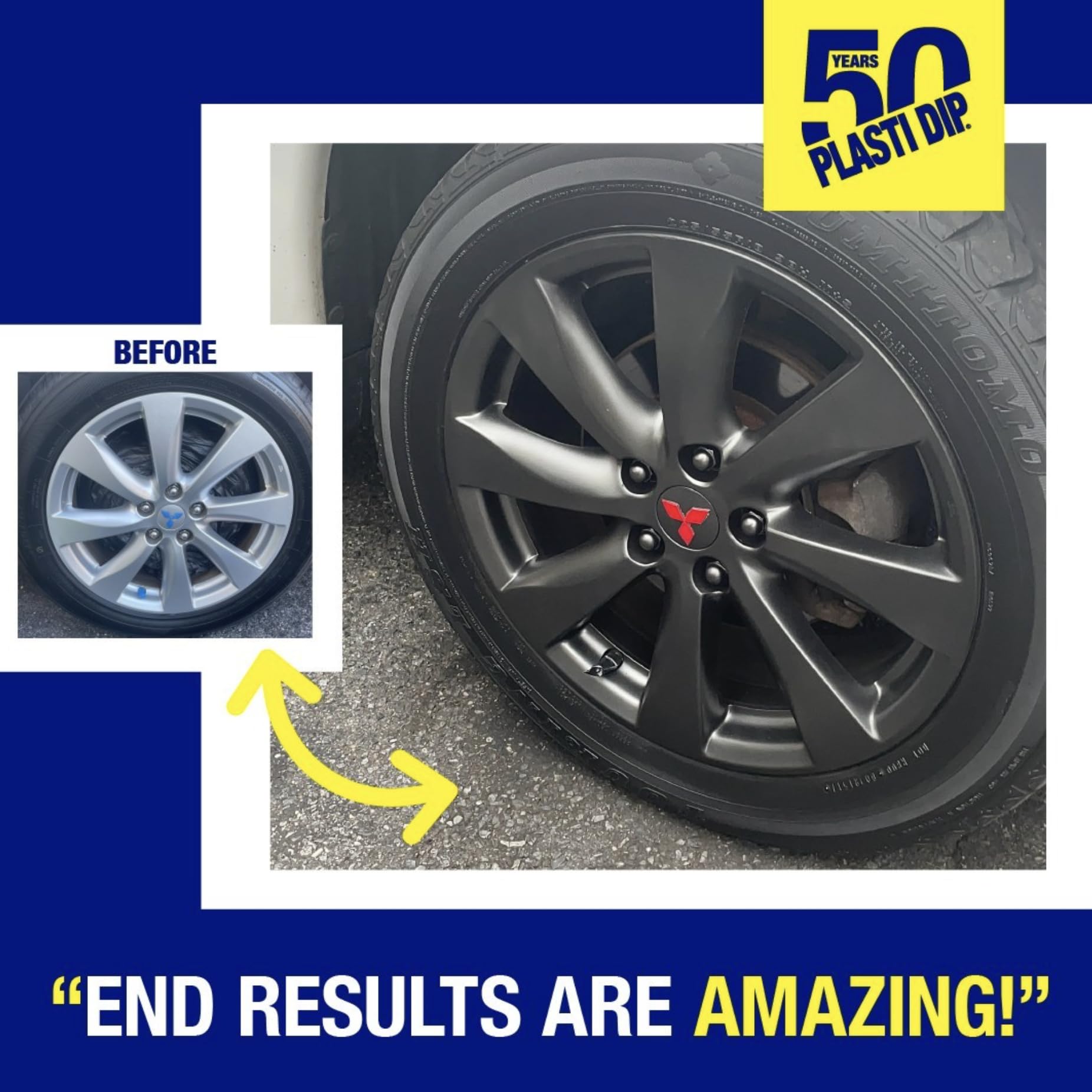 Plasti Dip flexible coating resists weather and cracking in cold and heat.