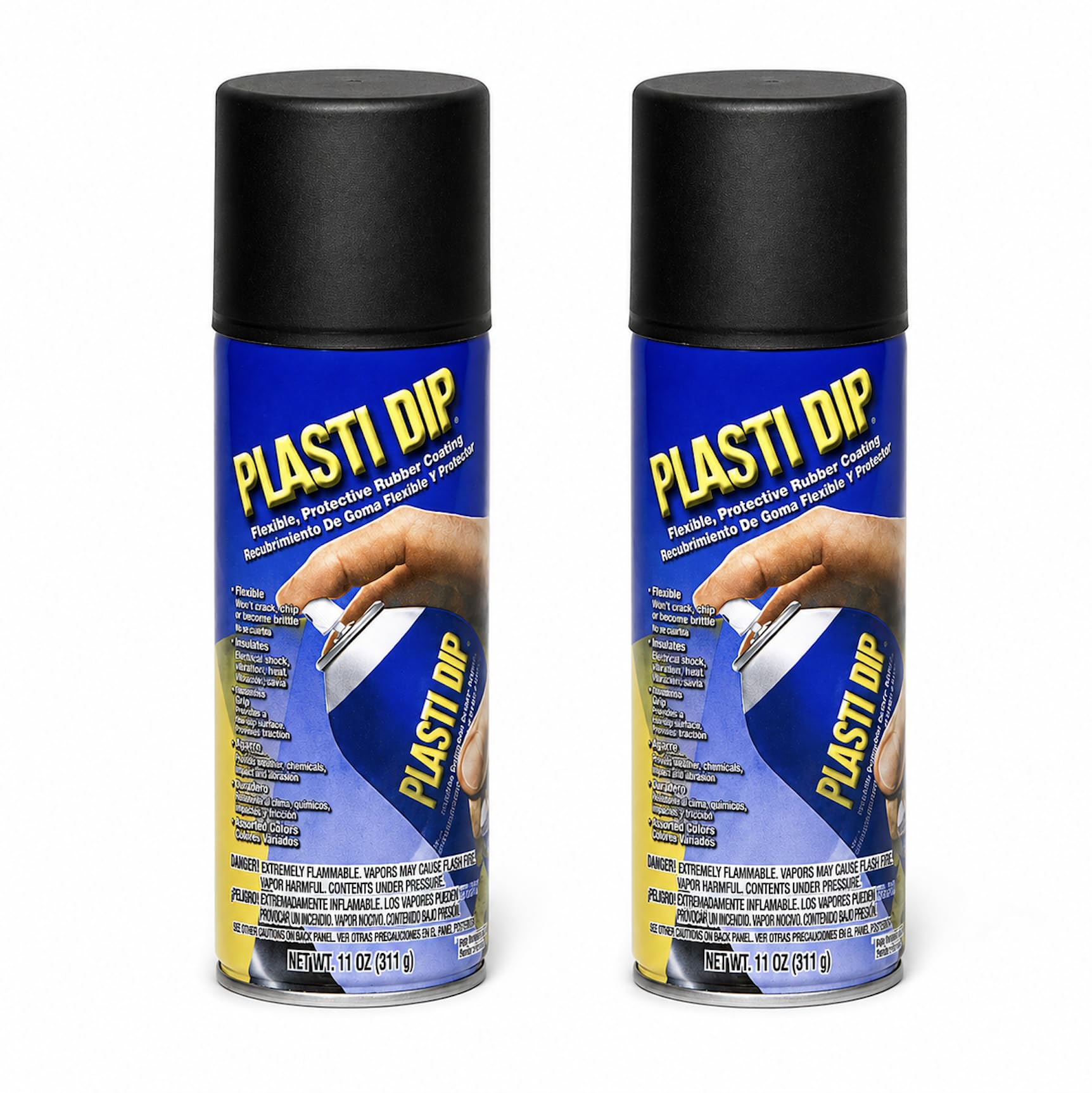 Plasti Dip multi-purpose rubber coating spray bottle with flexible protection.