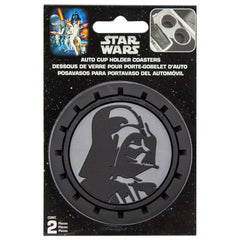 Plasticolor Darth Vader coasters fit most cup holders with trim for automotive use.
