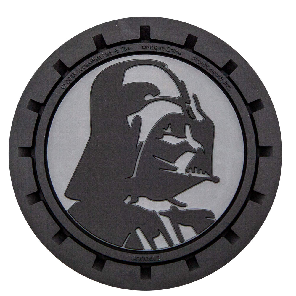 Plasticolor Darth Vader coasters showcase detailed licensed design for Star Wars fans.