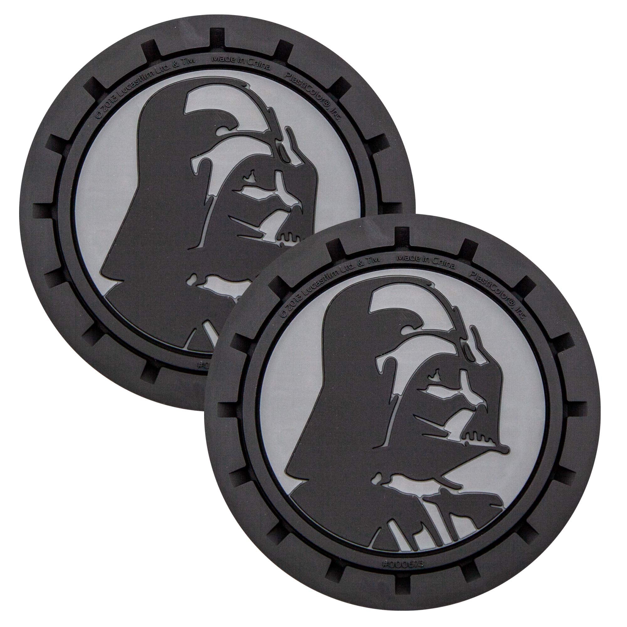 Plasticolor Darth Vader coasters are easy to clean with soap and water.