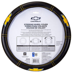 Plasticolor deluxe high-contrast stitching wheel cover with embossed logos readable from all angles.