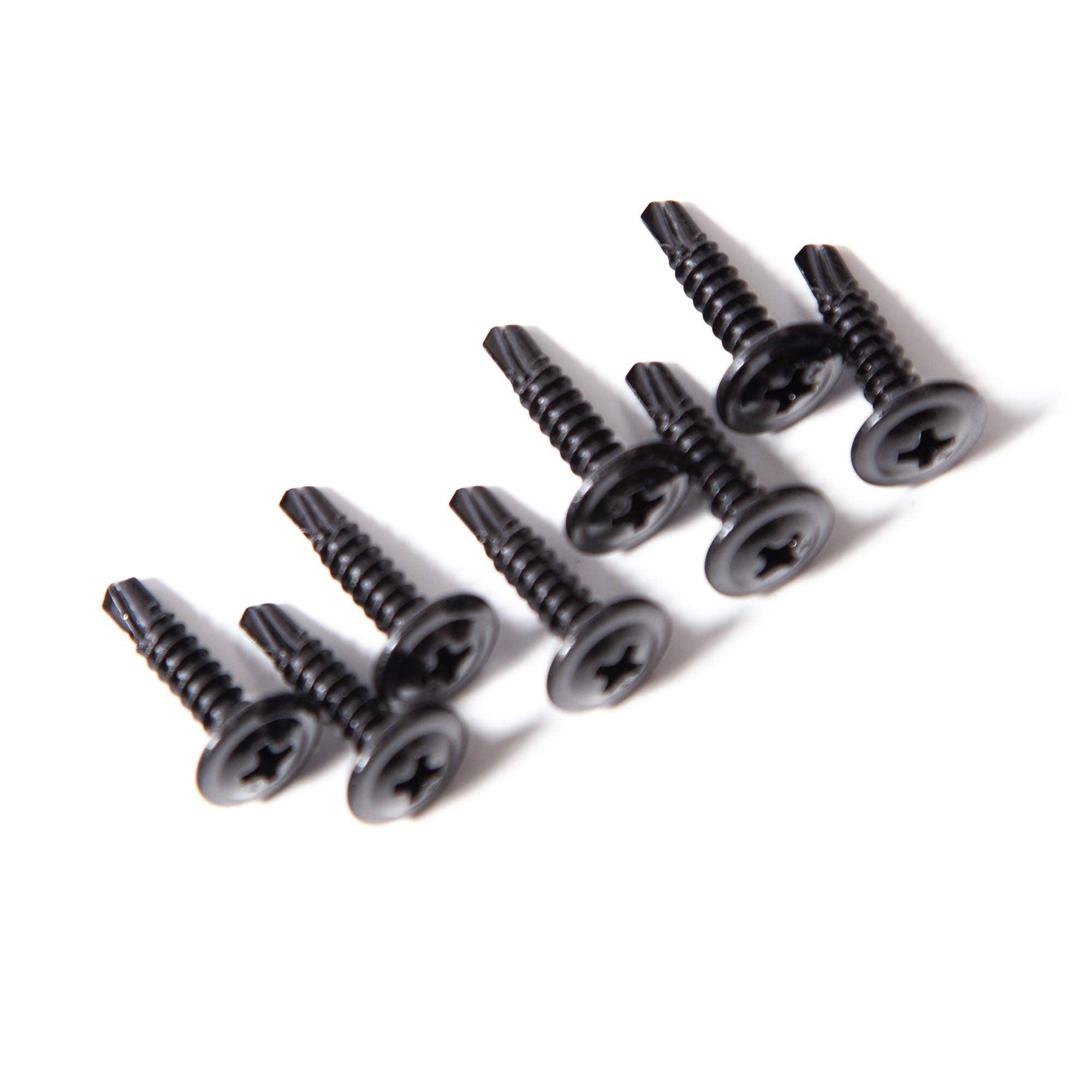 Plasticolor mud guard kit showing screws included for quick installation.