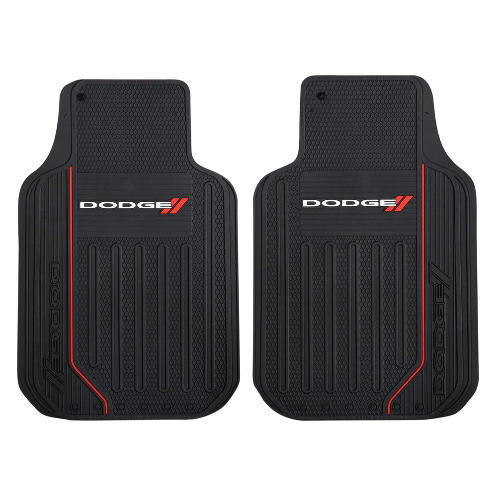 Plasticolor Elite Dodge front floor mats with bold graphics protect interior